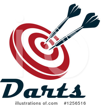 Royalty-Free (RF) Darts Clipart Illustration by Vector Tradition SM - Stock Sample #1256516