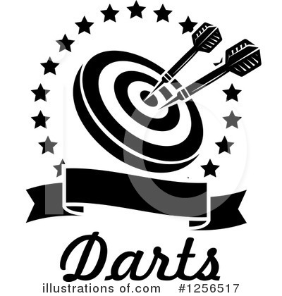 Royalty-Free (RF) Darts Clipart Illustration by Vector Tradition SM - Stock Sample #1256517