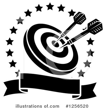 Dartboard Clipart #1256520 by Vector Tradition SM