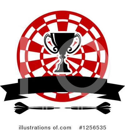 Royalty-Free (RF) Darts Clipart Illustration by Vector Tradition SM - Stock Sample #1256535