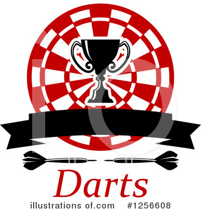 Royalty-Free (RF) Darts Clipart Illustration by Vector Tradition SM - Stock Sample #1256608