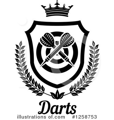 Royalty-Free (RF) Darts Clipart Illustration by Vector Tradition SM - Stock Sample #1258753