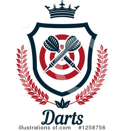 Royalty-Free (RF) Darts Clipart Illustration by Vector Tradition SM - Stock Sample #1258756