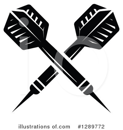 Royalty-Free (RF) Darts Clipart Illustration by Vector Tradition SM - Stock Sample #1289772