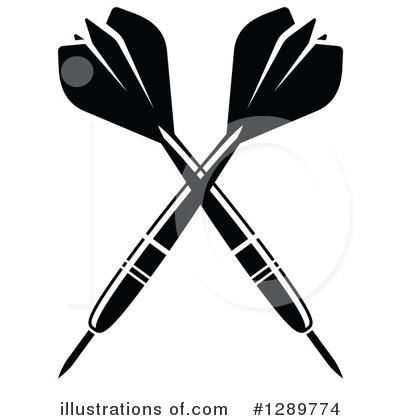 Royalty-Free (RF) Darts Clipart Illustration by Vector Tradition SM - Stock Sample #1289774