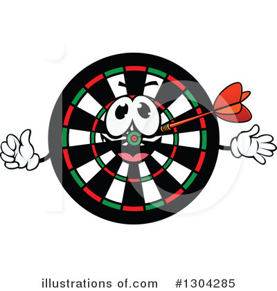 Royalty-Free (RF) Darts Clipart Illustration by Vector Tradition SM - Stock Sample #1304285
