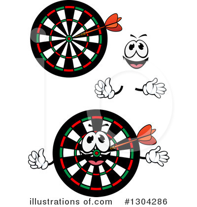 Royalty-Free (RF) Darts Clipart Illustration by Vector Tradition SM - Stock Sample #1304286
