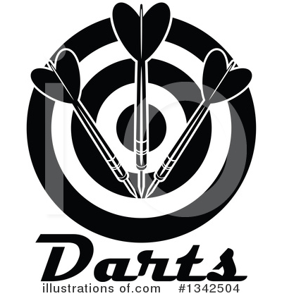 Royalty-Free (RF) Darts Clipart Illustration by Vector Tradition SM - Stock Sample #1342504