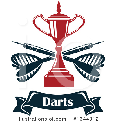 Royalty-Free (RF) Darts Clipart Illustration by Vector Tradition SM - Stock Sample #1344912