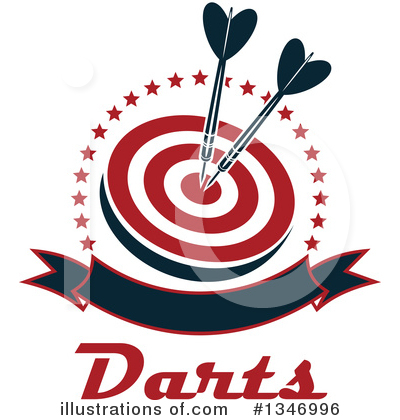 Royalty-Free (RF) Darts Clipart Illustration by Vector Tradition SM - Stock Sample #1346996