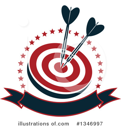 Royalty-Free (RF) Darts Clipart Illustration by Vector Tradition SM - Stock Sample #1346997