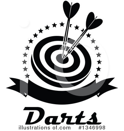 Royalty-Free (RF) Darts Clipart Illustration by Vector Tradition SM - Stock Sample #1346998