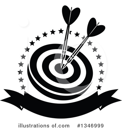Royalty-Free (RF) Darts Clipart Illustration by Vector Tradition SM - Stock Sample #1346999