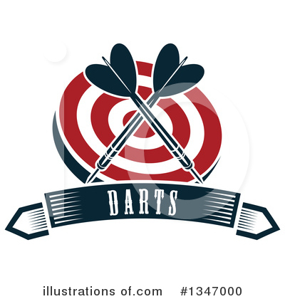 Royalty-Free (RF) Darts Clipart Illustration by Vector Tradition SM - Stock Sample #1347000