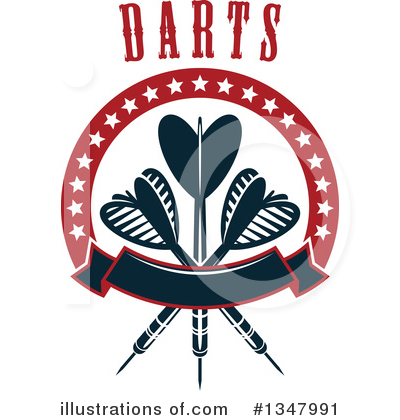Royalty-Free (RF) Darts Clipart Illustration by Vector Tradition SM - Stock Sample #1347991