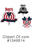 Darts Clipart #1349514 by Vector Tradition SM