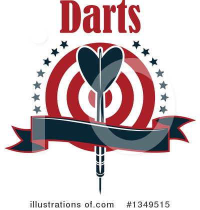 Royalty-Free (RF) Darts Clipart Illustration by Vector Tradition SM - Stock Sample #1349515