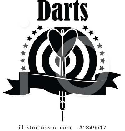 Royalty-Free (RF) Darts Clipart Illustration by Vector Tradition SM - Stock Sample #1349517