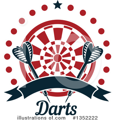 Royalty-Free (RF) Darts Clipart Illustration by Vector Tradition SM - Stock Sample #1352222