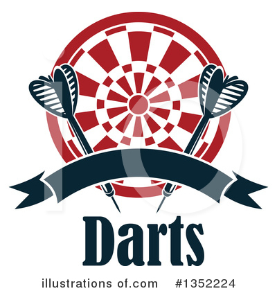 Royalty-Free (RF) Darts Clipart Illustration by Vector Tradition SM - Stock Sample #1352224