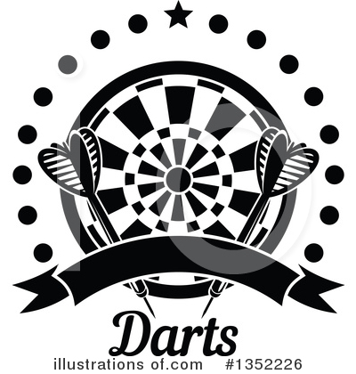 Royalty-Free (RF) Darts Clipart Illustration by Vector Tradition SM - Stock Sample #1352226