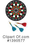 Darts Clipart #1390577 by Vector Tradition SM