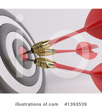 Royalty-Free (RF) Darts Clipart Illustration by KJ Pargeter - Stock Sample #1393539