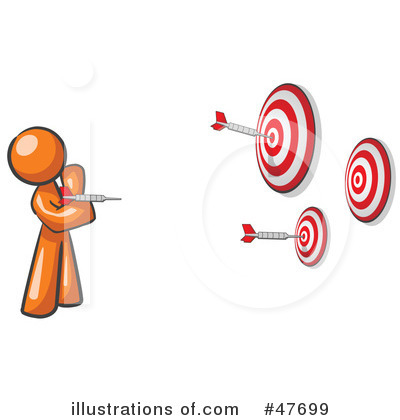 Royalty-Free (RF) Darts Clipart Illustration by Leo Blanchette - Stock Sample #47699