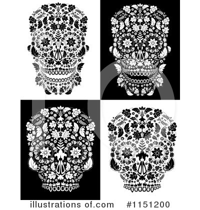 Royalty-Free (RF) Day Of The Dead Clipart Illustration by lineartestpilot - Stock Sample #1151200
