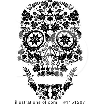Royalty-Free (RF) Day Of The Dead Clipart Illustration by lineartestpilot - Stock Sample #1151207