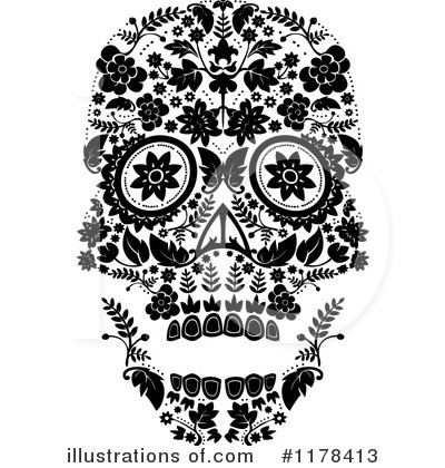 Royalty-Free (RF) Day Of The Dead Clipart Illustration by lineartestpilot - Stock Sample #1178413