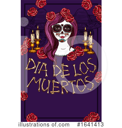 Royalty-Free (RF) Day Of The Dead Clipart Illustration by Vector Tradition SM - Stock Sample #1641413