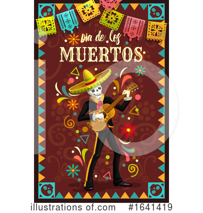 Royalty-Free (RF) Day Of The Dead Clipart Illustration by Vector Tradition SM - Stock Sample #1641419