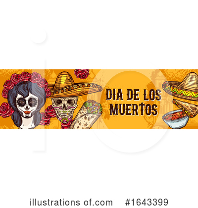 Royalty-Free (RF) Day Of The Dead Clipart Illustration by Vector Tradition SM - Stock Sample #1643399