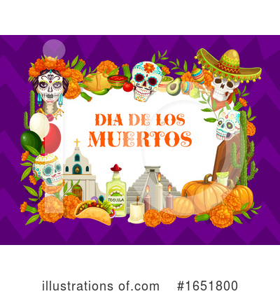 Royalty-Free (RF) Day Of The Dead Clipart Illustration by Vector Tradition SM - Stock Sample #1651800