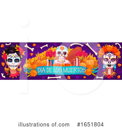 Royalty-Free (RF) Day Of The Dead Clipart Illustration by Vector Tradition SM - Stock Sample #1651804
