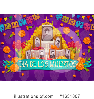 Royalty-Free (RF) Day Of The Dead Clipart Illustration by Vector Tradition SM - Stock Sample #1651807