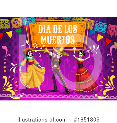 Royalty-Free (RF) Day Of The Dead Clipart Illustration by Vector Tradition SM - Stock Sample #1651809