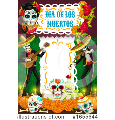 Royalty-Free (RF) Day Of The Dead Clipart Illustration by Vector Tradition SM - Stock Sample #1655644