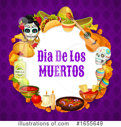 Royalty-Free (RF) Day Of The Dead Clipart Illustration by Vector Tradition SM - Stock Sample #1655649