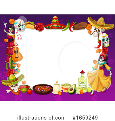 Royalty-Free (RF) Day Of The Dead Clipart Illustration by Vector Tradition SM - Stock Sample #1659249