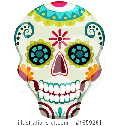 Royalty-Free (RF) Day Of The Dead Clipart Illustration by Vector Tradition SM - Stock Sample #1659261