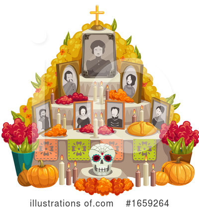 Royalty-Free (RF) Day Of The Dead Clipart Illustration by Vector Tradition SM - Stock Sample #1659264