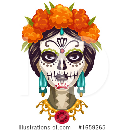 Royalty-Free (RF) Day Of The Dead Clipart Illustration by Vector Tradition SM - Stock Sample #1659265