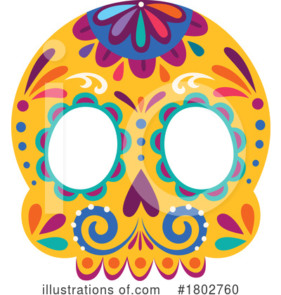 Royalty-Free (RF) Day Of The Dead Clipart Illustration by Vector Tradition SM - Stock Sample #1802760