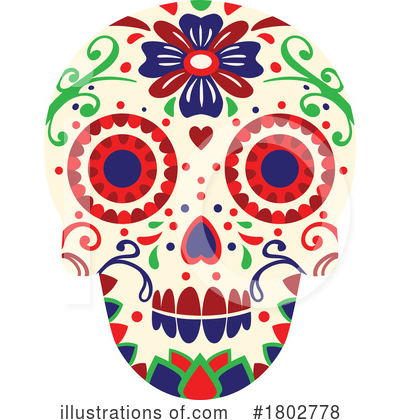 Royalty-Free (RF) Day Of The Dead Clipart Illustration by Vector Tradition SM - Stock Sample #1802778