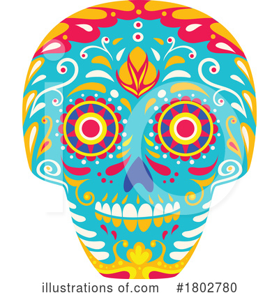 Royalty-Free (RF) Day Of The Dead Clipart Illustration by Vector Tradition SM - Stock Sample #1802780