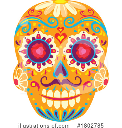 Royalty-Free (RF) Day Of The Dead Clipart Illustration by Vector Tradition SM - Stock Sample #1802785