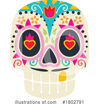 Royalty-Free (RF) Day Of The Dead Clipart Illustration by Vector Tradition SM - Stock Sample #1802791