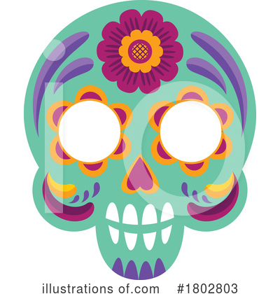 Royalty-Free (RF) Day Of The Dead Clipart Illustration by Vector Tradition SM - Stock Sample #1802803